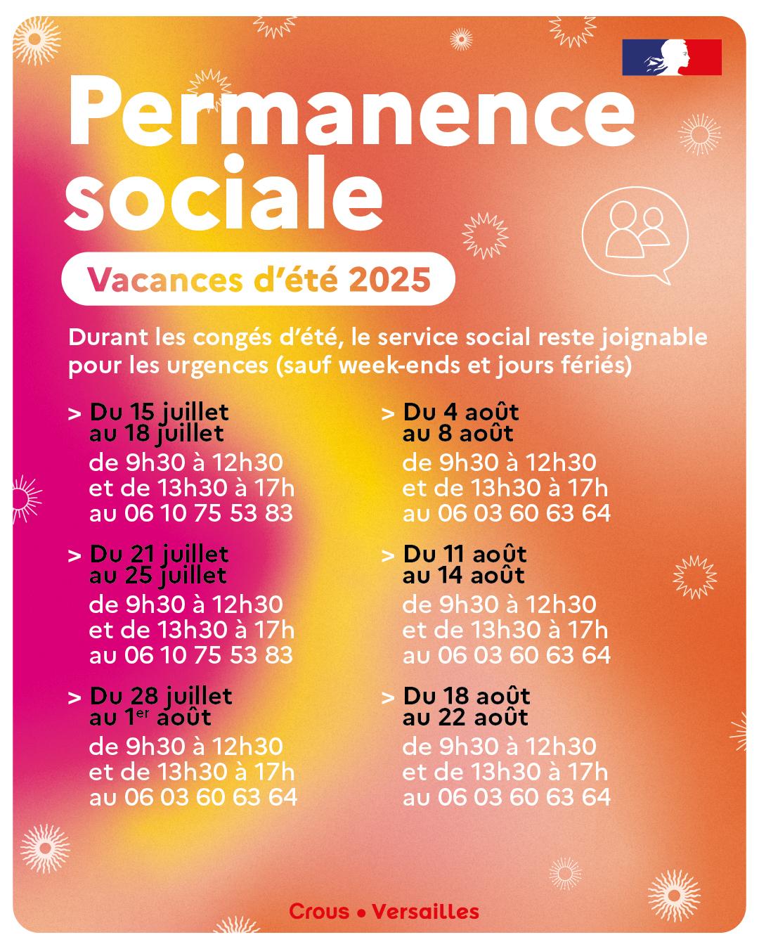 LE SAiVE EST FERME DU 18/07/2025 AU 22/08/2025